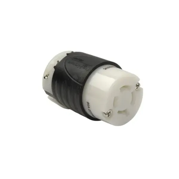 CONECTOR 4P4H 20A 277-480V IP20 NEMA NEGRO-BLANCO TURNLOCK