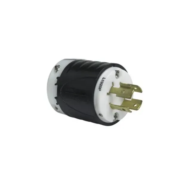 CLAVIJA 4P4H 20A 277-480V IP20 NEMA NEGRO-BLANCO TURNLOCK