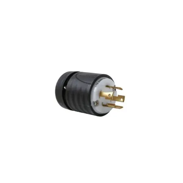 CLAVIJA 4P4H 30A 277-480V IP20 NEMA NEGRO-BLANCO TURNLOCK