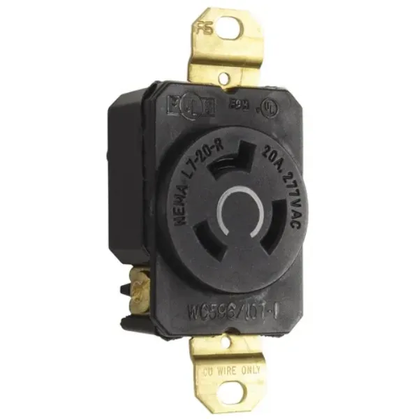 RECEPTACULO 2P3H 20A 277V NEMA TURNLOCK