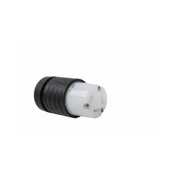 CONECTOR 2P3H 30A 277V IP20 NEMA NEGRO-BLANCO TURNLOCK