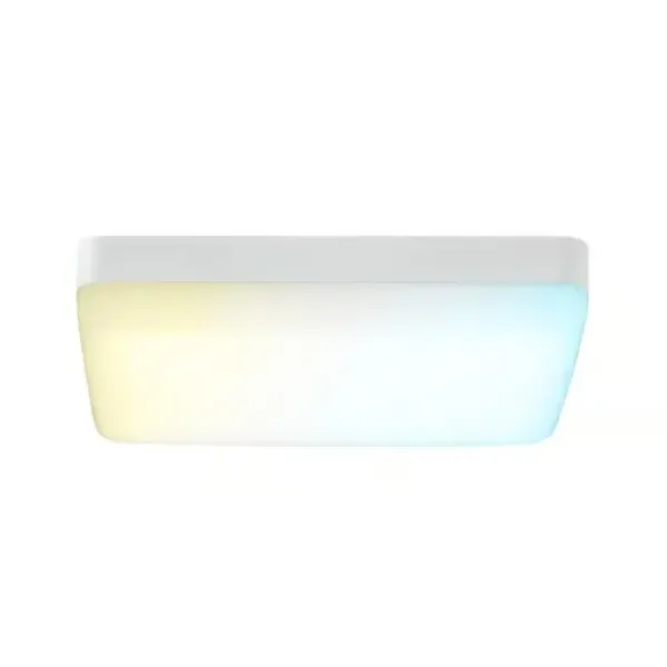 LAMPARA DE TECHO PLAFON CUADRADA 18W LUZ BLANCA AJUSTABLE CCT 100-240V BLANCO TECNOLITE