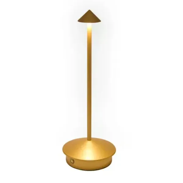 LAMPARA DE MESA LAMPARA PORTATIL 2W 3.7V LUZ BLANCA AJUSTABLE CCT ATENUABLE DORADO TECNOLITE