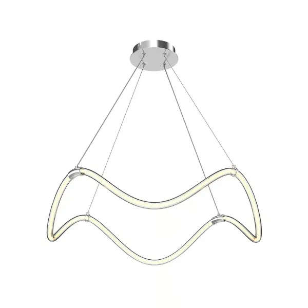 LUMINARIA DE INTERIOR SUSPENDIDA LED ATENUABLE 24W 2700K CROMO TECNOLITE