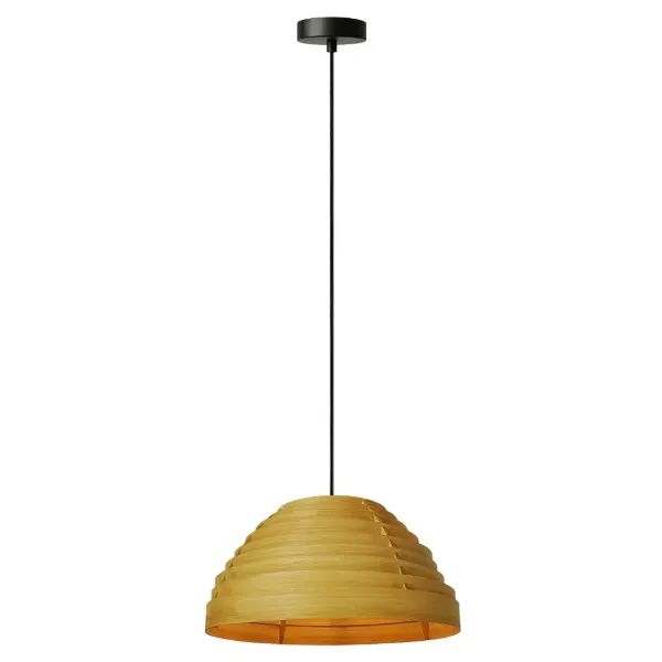 LAMPARA COLGANTE BAMBOO 100-240V ROSCA E27 NATURAL TECNOLITE