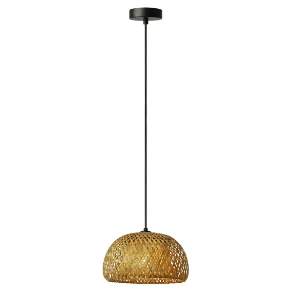 LAMPARA COLGANTE BAMBOO 100-240V ROSCA E27 NATURAL TECNOLITE
