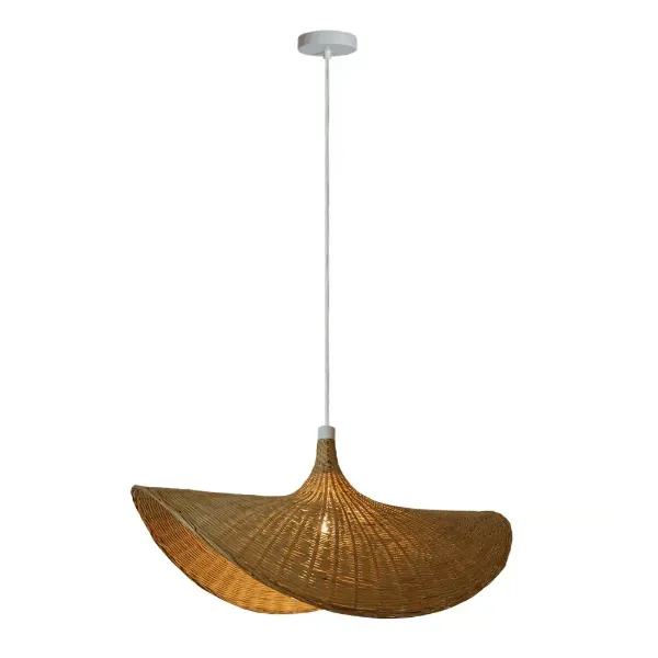 LAMPARA COLGANTE BAMBOO 100-240V ROSCA E27 NATURAL TECNOLITE