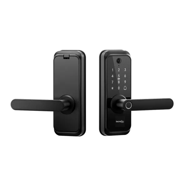 CERRADURA INTELIGENTE WIFI NEGRO TECNOLITE