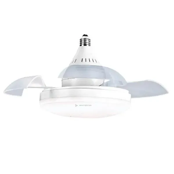 VENTILADOR DE TECHO LUMI 16 PULG 10-18W CON LUZ SOCKET E26 BLANCO MASTERFAN